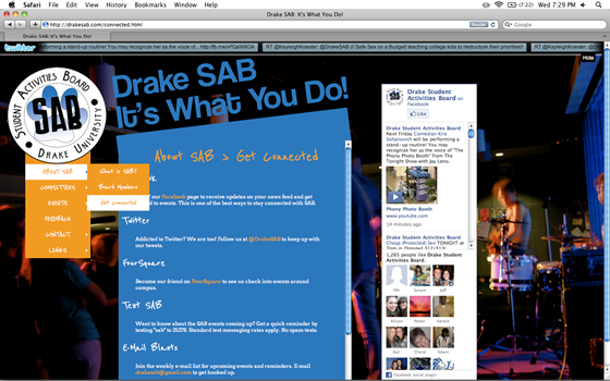 Web Design: DrakeSAB.com