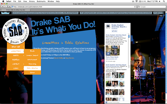Web Design: DrakeSAB.com